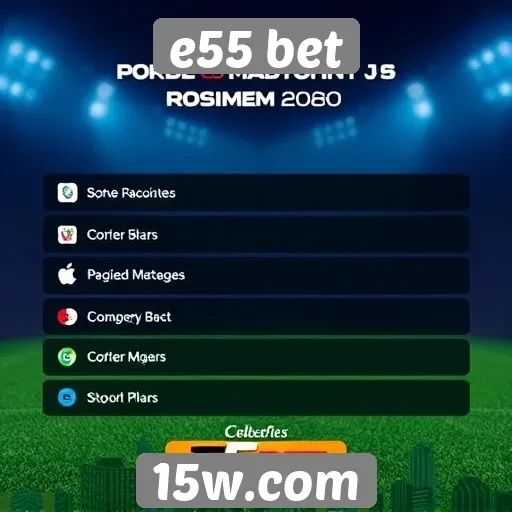Métodos de pagamento aceitos na E55 Bet