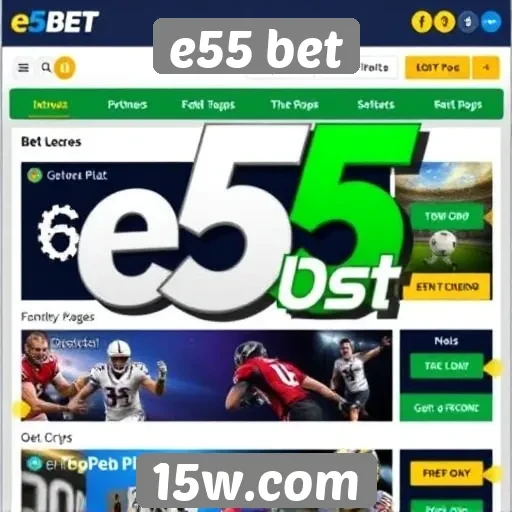 Promoções e bônus disponíveis no e55 bet